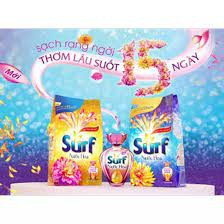 Giá sỉ nguyên thùng bột giặt Surf Hương nước xả vải (Tím) Gói lớn 5.2kgX3