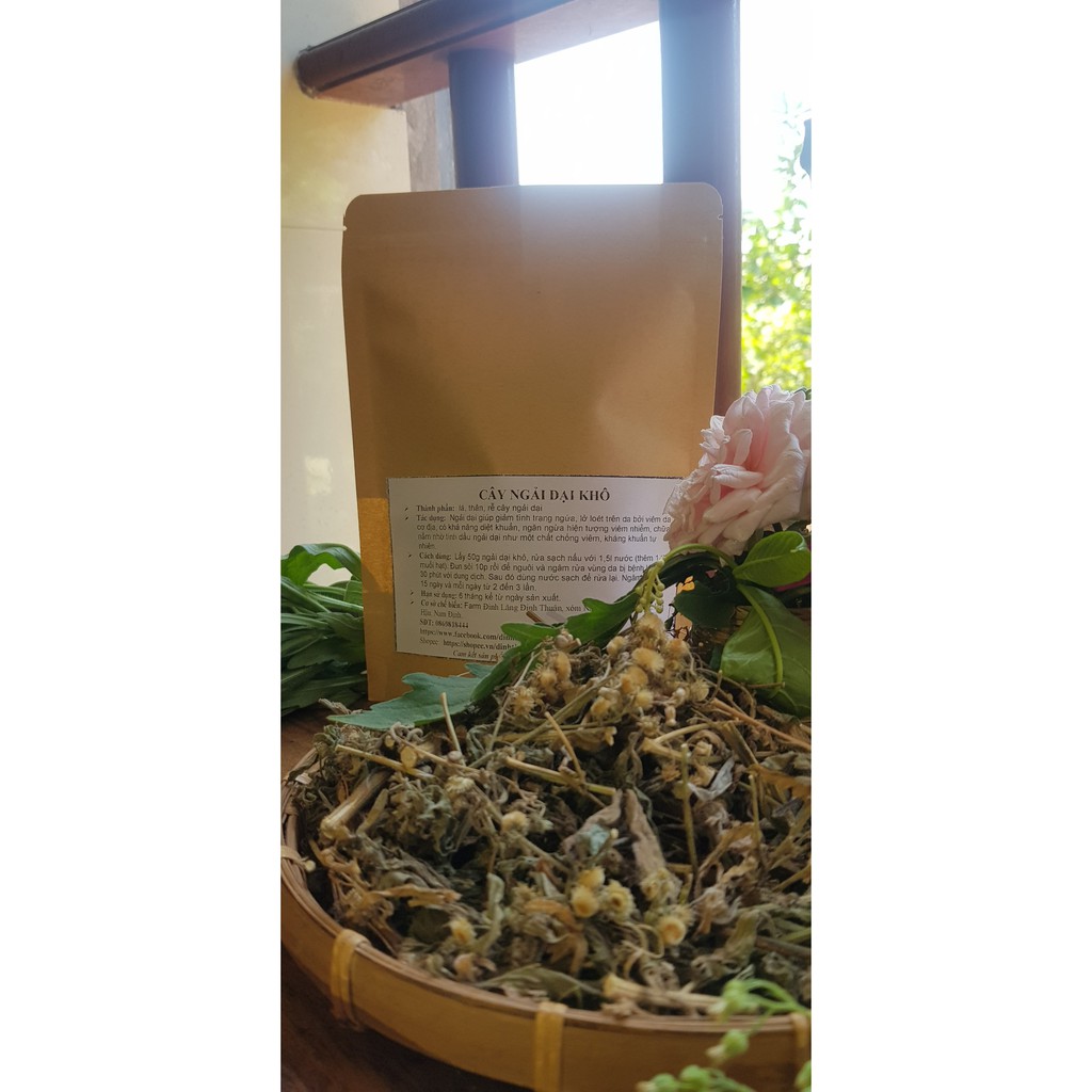 1kg Ngải Dại Khô - Cỏ Tai Hùm điều trị viêm da cơ địa