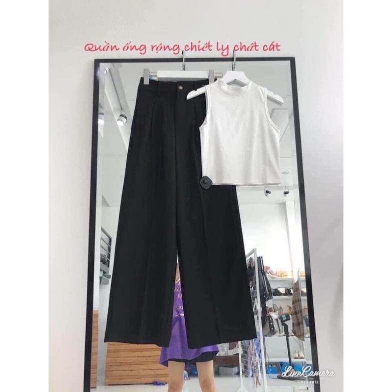 Quần Ống Rộng Lưng Cao Vải mềm Freesize | BigBuy360 - bigbuy360.vn