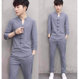Bộ Quần Áo Đũi Nam Dài Tay,  bộ đũi nam chất cực thích mặc là mê !!!(phong cách khác biết)