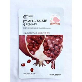 MẶT NẠ LỰU DƯỠNG SÁNG HỒNG THE FACE SHOP REAL NATURE