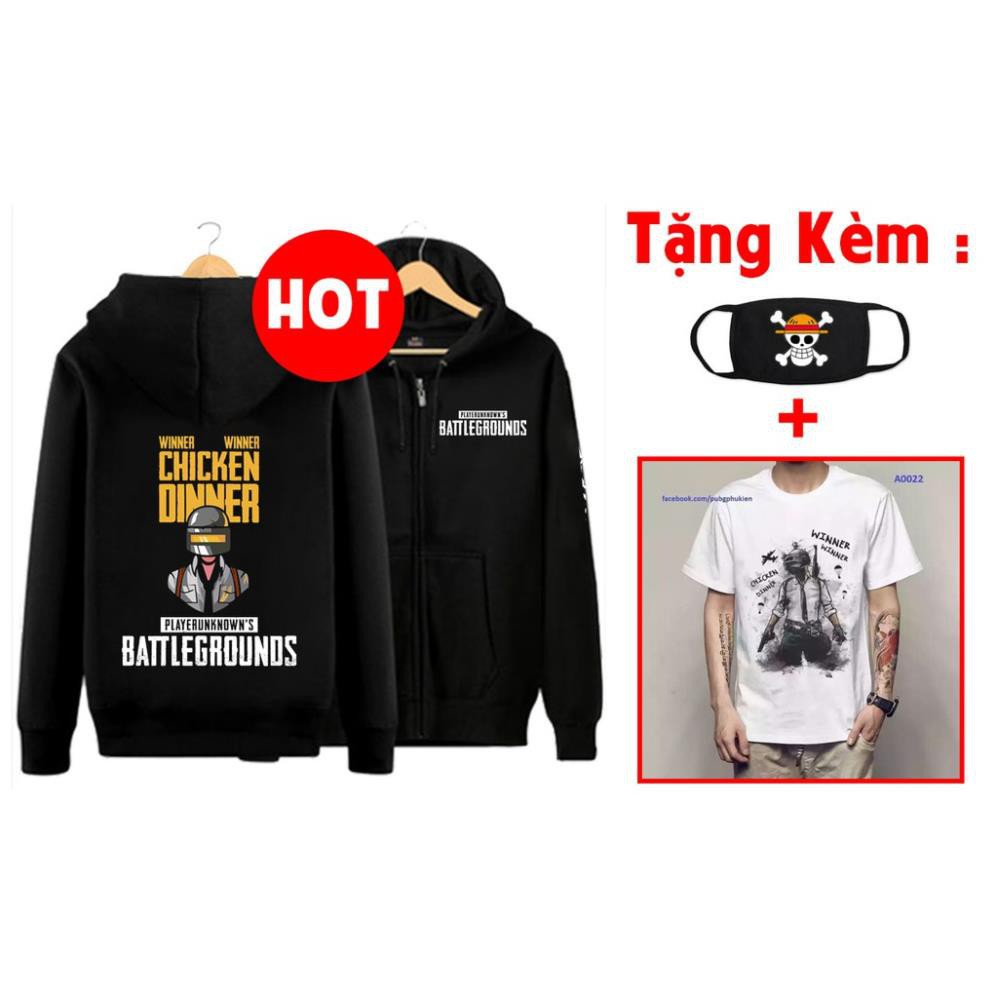 🔥SIÊU RẺ🔥Áo khoác PUBG màu đen đẹp siêu ngầu HOT nhất khuyến mại khủng / uy tín chất lượng