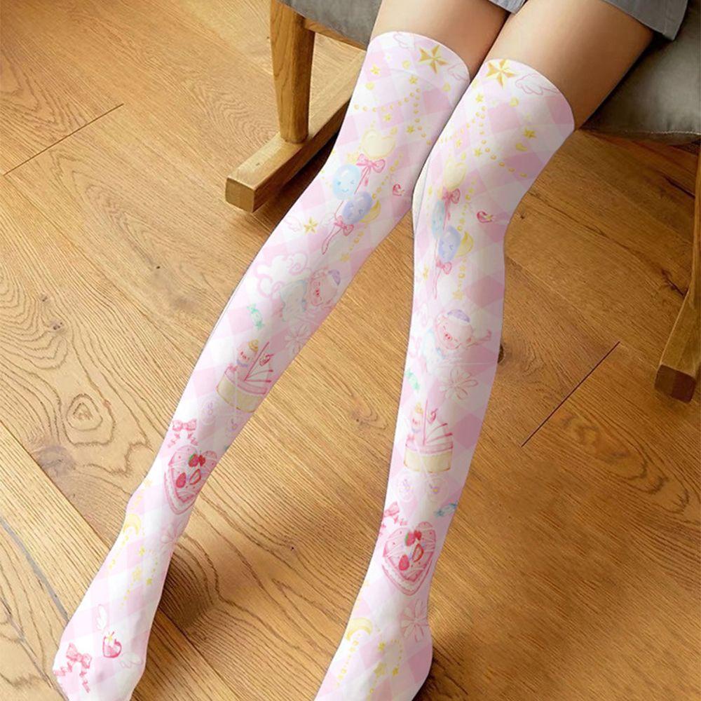 IVORY Tất Đùi Hóa Trang Lolita Gợi Cảm