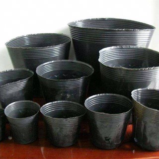 Set 5 chiếc - Cỡ lớn-  Túi bầu ươm cây nilon đen, túi ươm cây, bầu ươm cây