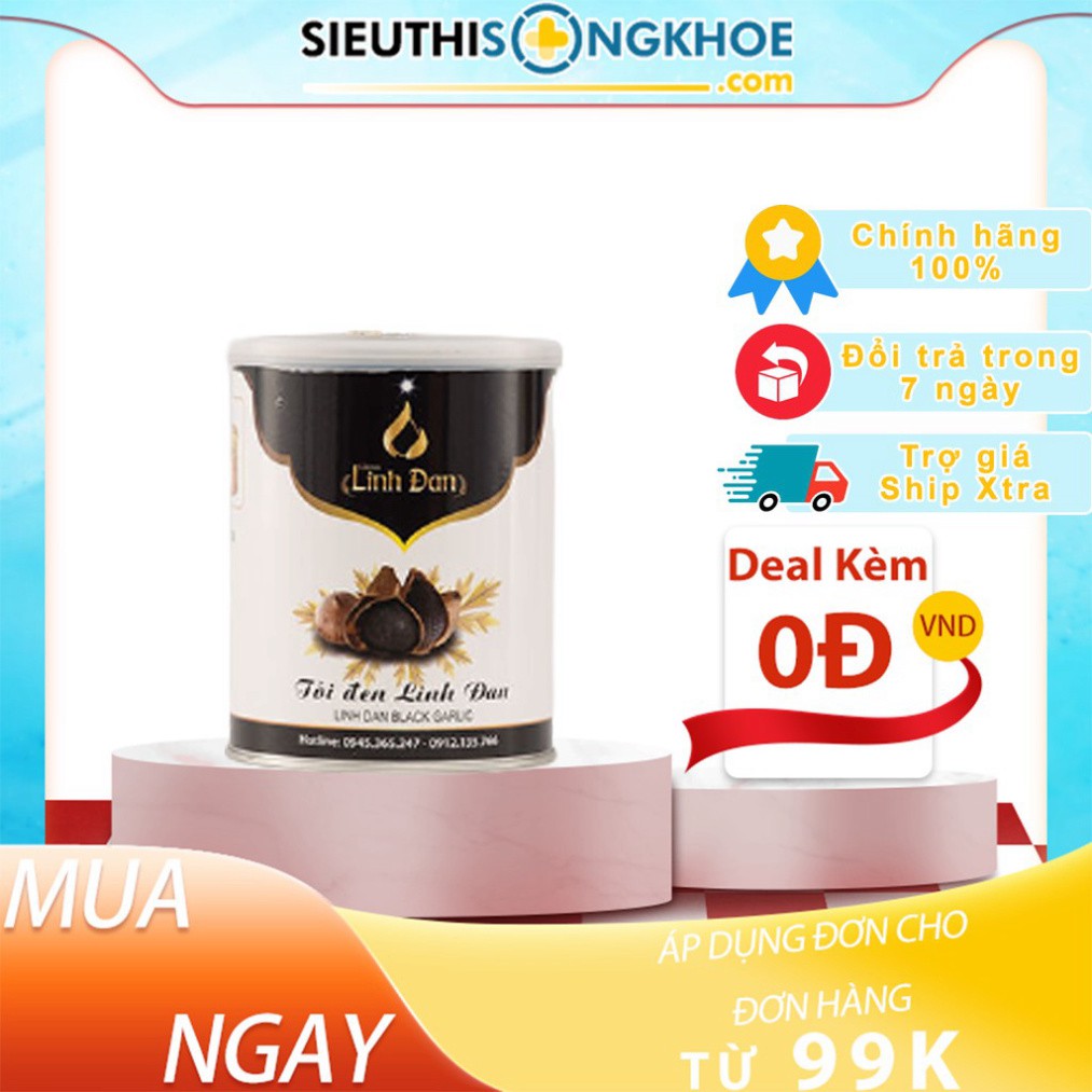 Tỏi Đen Linh Đan 200g - Thực Phẩm Hỗ Trợ Cải Thiện Tim Mạch & Thanh Lọc Cơ Thể