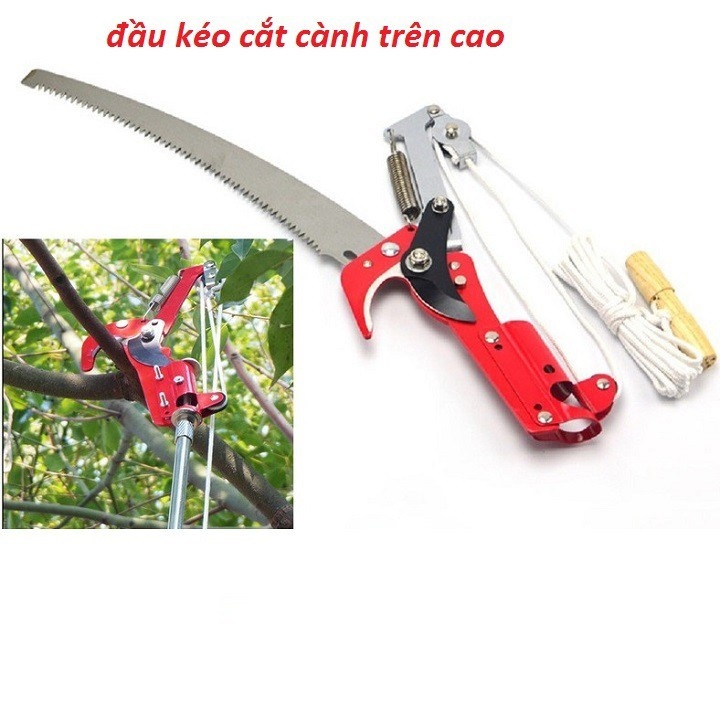 Đầu kéo cắt tỉa cành cưa cành trên cao [ chiều dài từ 2.5m - 3m - 5m - 6m - 7m ]