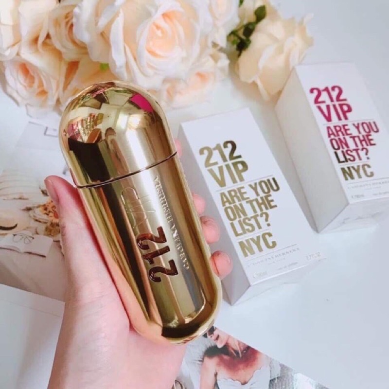 NƯỚC HOA 212 VIP NƯỚC HOA CAROLINA HERRERA 212 VIP EDP CHO NỮ NUOC HOA NU 212 CHAI VÀNG DẦU THƠM 212 SỈ
