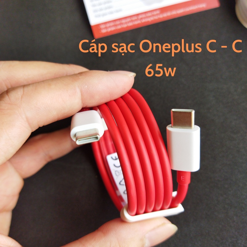 Bộ Sạc Nhanh OnePlus 65W Warp Charge 6.5A PD 2 đầu Type-C cho OnePlus 8T/ 9/ 9R/ 9 Pro