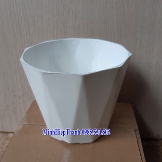 Chậu nhựa trồng cây, chậu kim cương đường kính 15cm