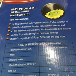 Máy tạo độ ẩm Hichiko AH-7101