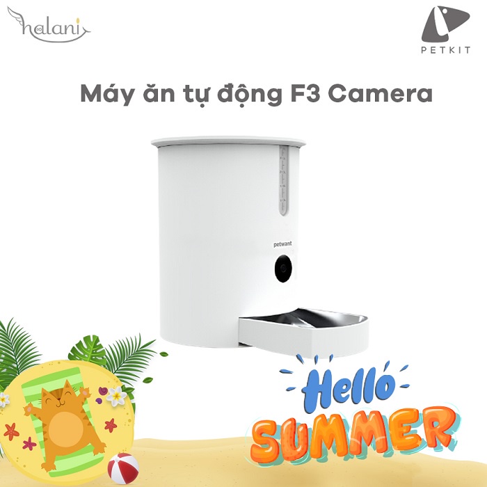 MÁY ĂN CAMERA TỰ ĐỘNG - PETWANT F3 CAMERA FEEDER