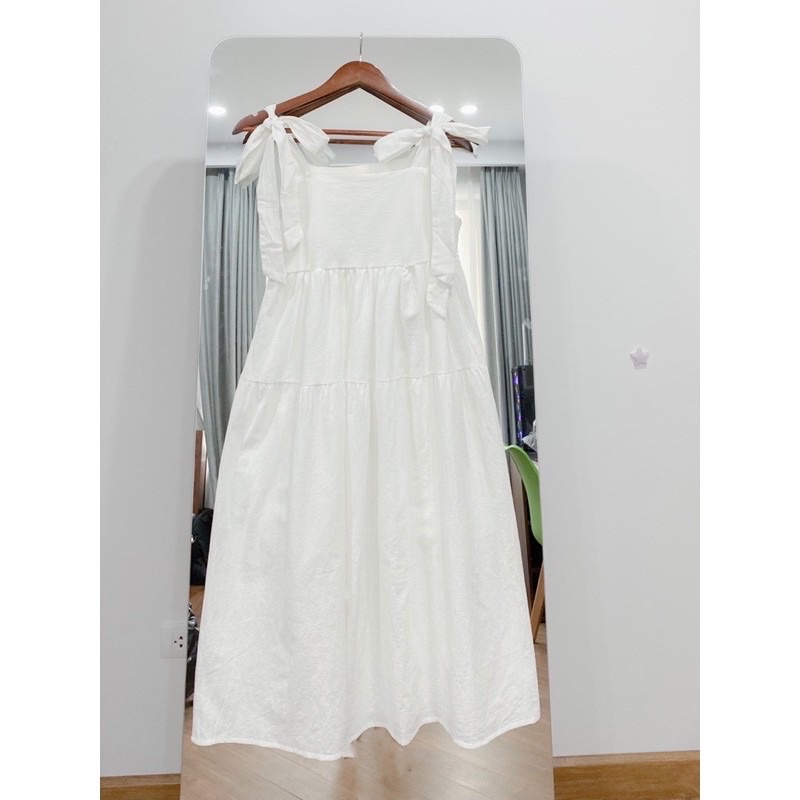 Đầm - Váy Hai Dây Babydoll Thô Thắt Nơ Ulzzang 4 Màu 1605 | WebRaoVat - webraovat.net.vn