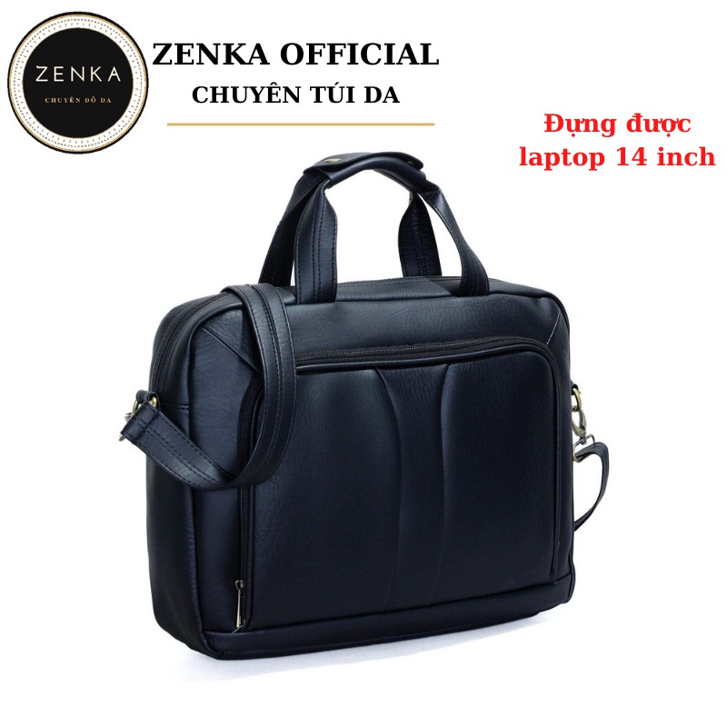 Túi da đựng laptop, cặp xách công sở Zenka nhiều ngăn tiện dụng sang trọng và lịch lãm