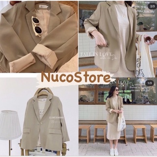 Áo Blazer Nâu Tây sang chảnh(có sẵn)