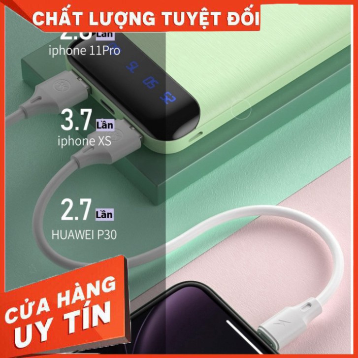 CHÍNH HÃNG GIÁ TỐT Sạc Dự Phòng 10000mAH Wk-161 Có Màn Led Hiển Thị Chế Độ Sạc Kép Trang Bị 2 Cổng USB Sạc Nhanh Hơn Cho