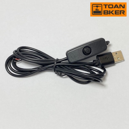 Dây nguồn USB có công tắc, dài 1m, nhìn đẹp, gọn, lịch sự