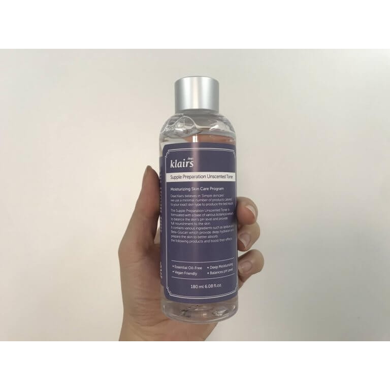 Nước hoa hồng Klairs không mùi Toner Klairs 180ml