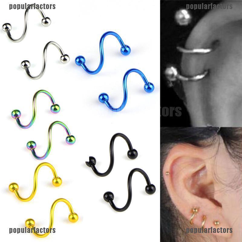 Cặp Khuyên Xỏ Môi Hình Chữ S