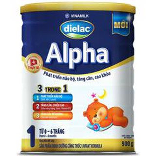 Sữa bột vinamilk dielac alpha 1 - hộp thiếc 900g