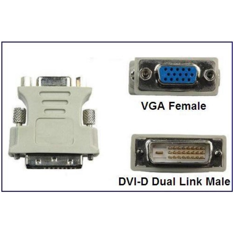 [Mã ELHACE giảm 4% đơn 300K] Đầu chuyển DVI 24+1 sang VGA