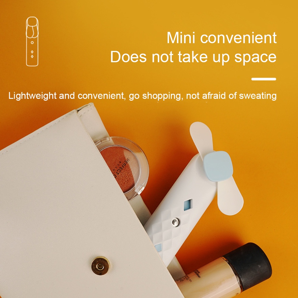 Quạt Phun Sương Mini 2 Trong 1 Có Thể Sạc Lại Tiện Dụng