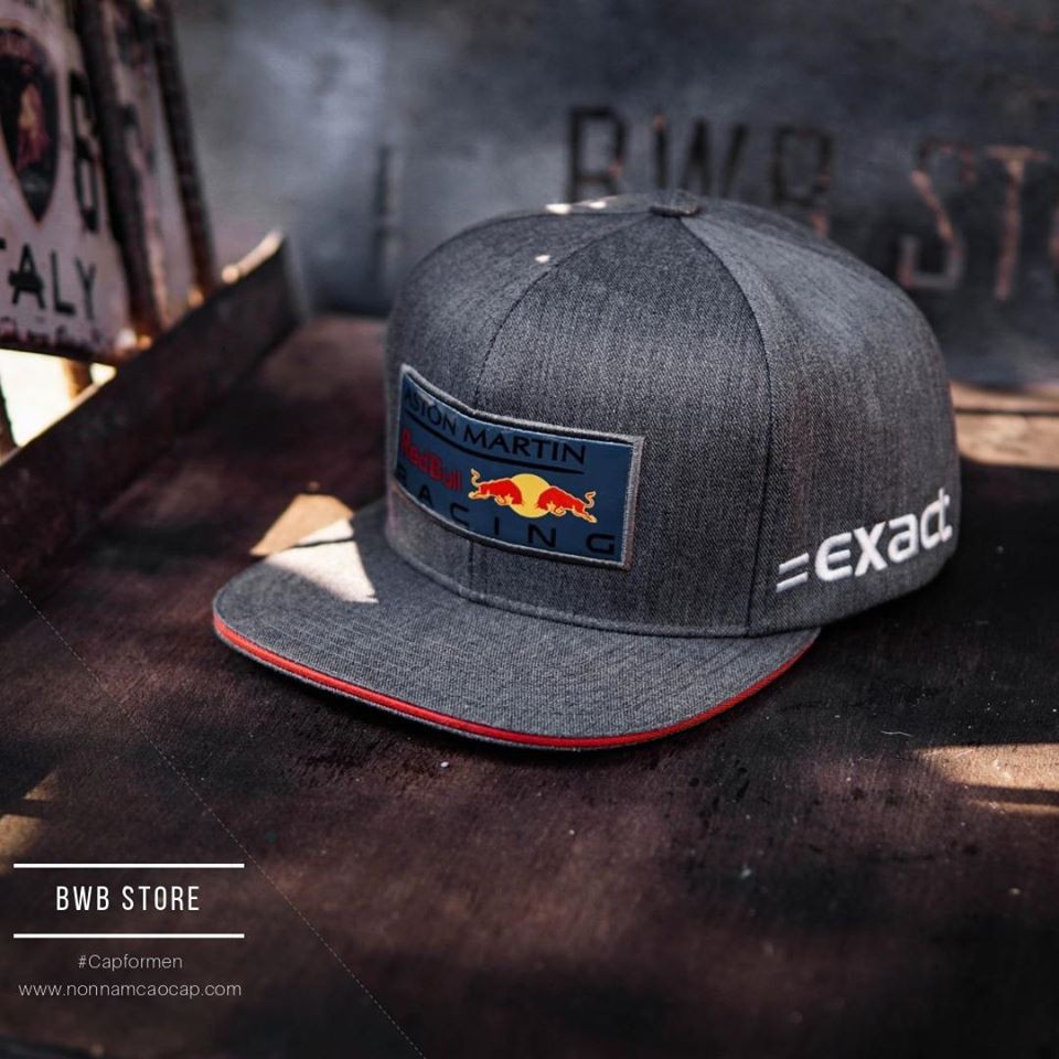 Mũ Snapback Red Bull Xám cao cấp