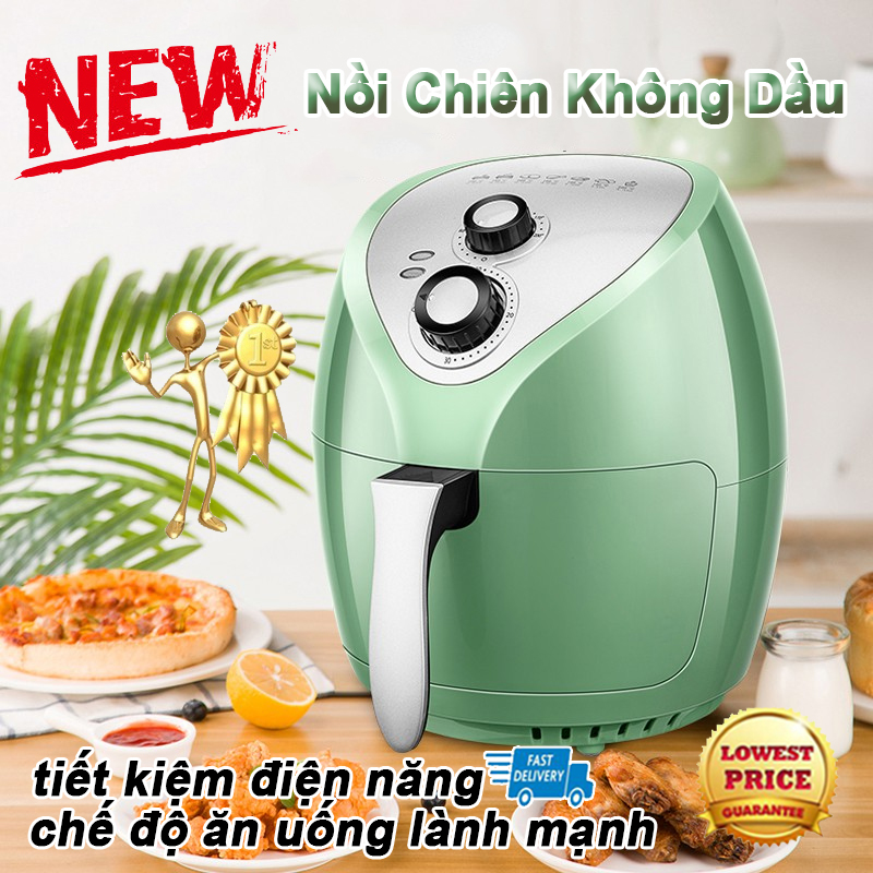 Nồi Chiên Không Dầu phím cảm ứng điện tử  - 2021 KONKA Dung tích 3.5L thế hệ mới