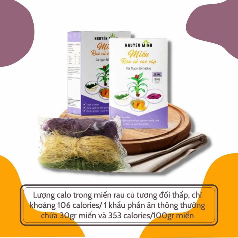 Miến rau củ Nguyên Minh, miến dong dinh dưỡng ăn dặm và eat clean