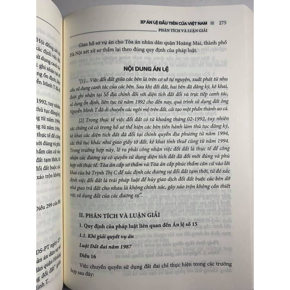 Sách- 37 án lệ đầu tiên của Việt Nam - Phân tích và luận giải | BigBuy360 - bigbuy360.vn