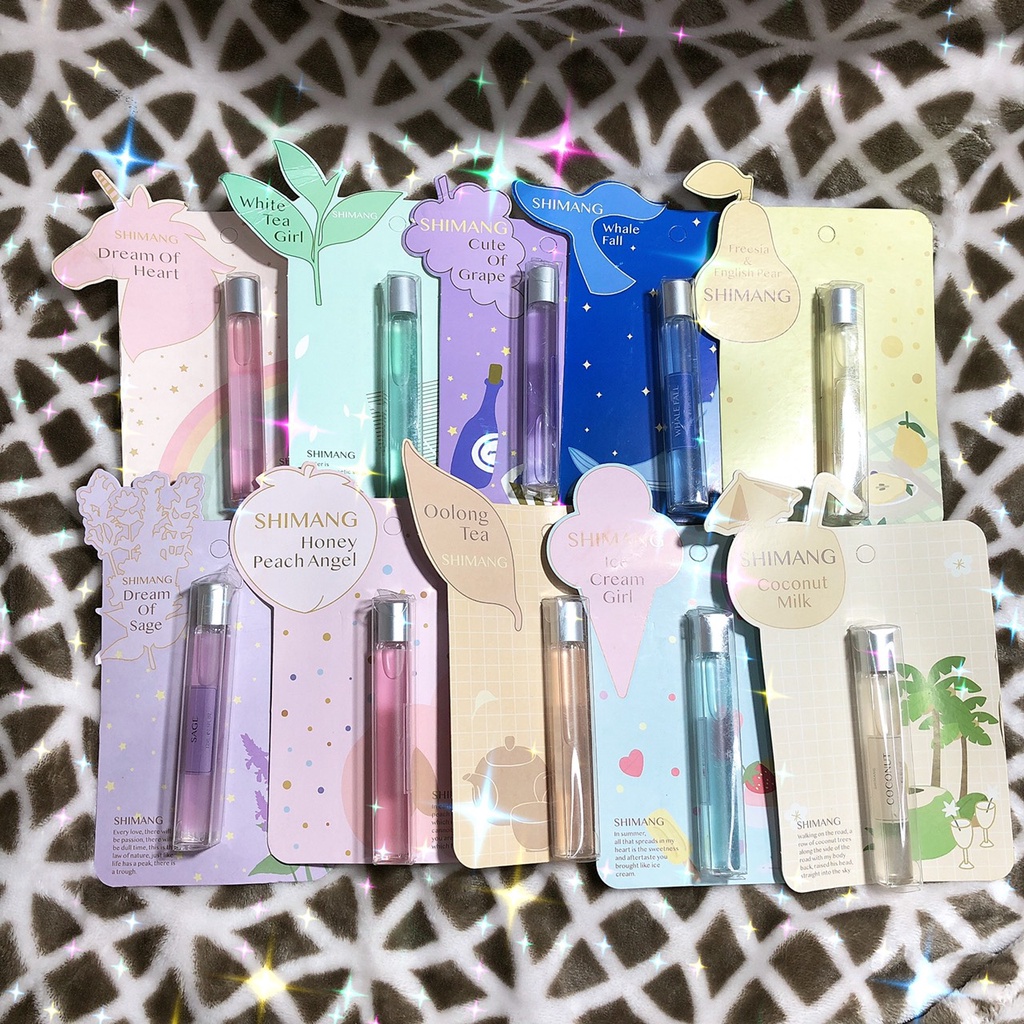 Nước hoa mini dạng ống lăn Shimang 15ML dầu thơm đủ mùi hương nhỏ gọn tiện lợi nội địa trung Sakura