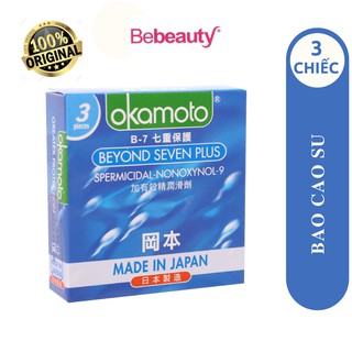 Bao cao su okamoto beyond seven plus 54mm hộp 3 cái