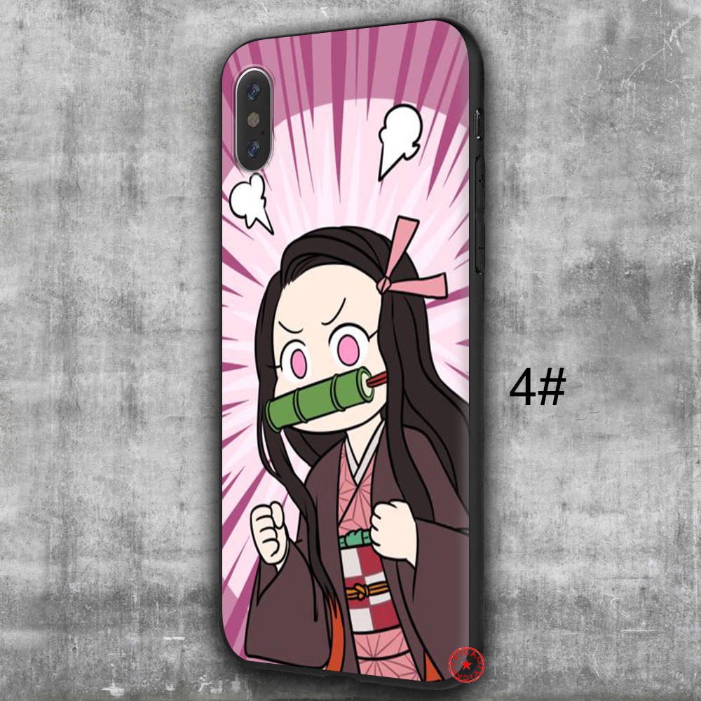IPhone XS Max XR 10 X 5 5s 6 6s 7 8 Plus Soft Silicone Phone Cover 61SA Demon Slayer Kamado Nezuko
