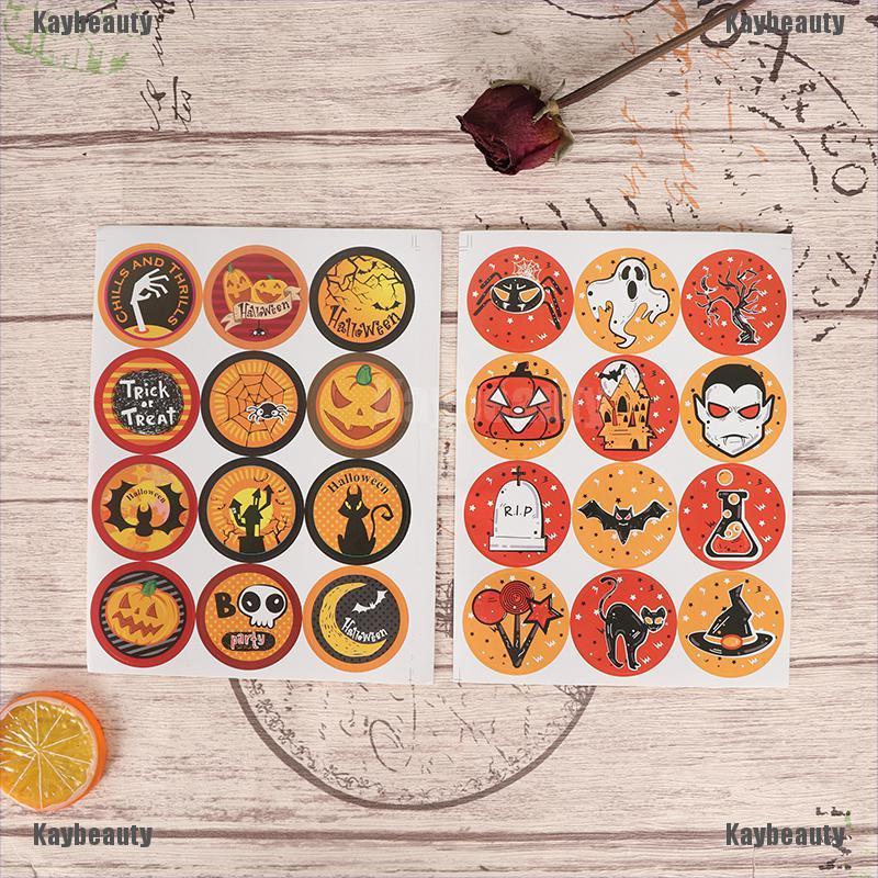 Bộ 120 Miếng Dán Trang Trí Bánh Chủ Đề Halloween