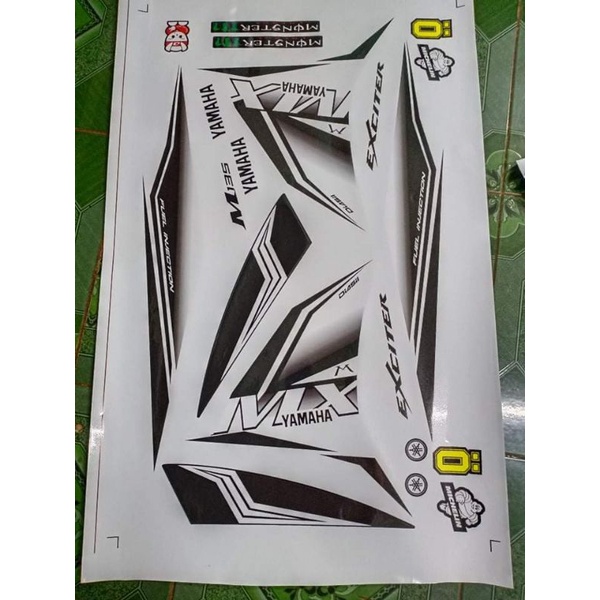 Tem rời ex 135 mx trắng đen