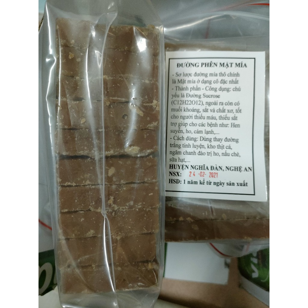 Đường mía thô (Đường phên Nghệ An) (1kg)