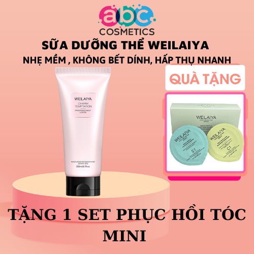 Sữa Dưỡng Thể Trắng Da Dưỡng Ẩm Weilaiya Body Lotion Cấp Ẩm 3 Tầng Hương Nước Hoa 200ml