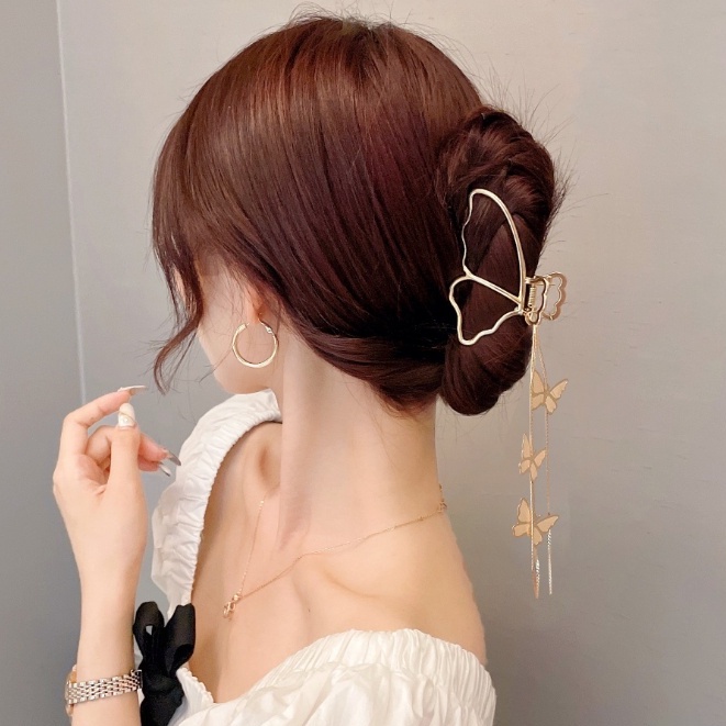 thời trang kẹp tóc đính đá Kẹp tóc kim loại nơ tua xinh đẹp Thời trang Hàn Quốc cho nữ set kẹp tóc hàn quốc kẹp càng cua nơ kẹp tóc mái kẹp tóc càng cua cặp tóc kẹp nơ kẹp mái phụ kiện tóc