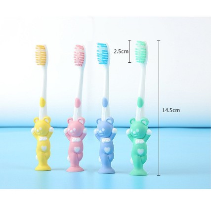 Bán lẻ bàn chải đánh răng có đế hút chân không hình thú ngộ nghĩnh cho bé ( mẫu mới )