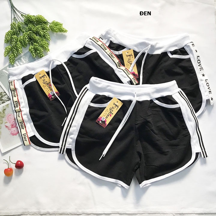 [XẢ HÀNG]Quần đùi nữ từ 45-53kg - quần sọt short nữ thun da cá lưng trắng, cho bạn gái năng động - QU21