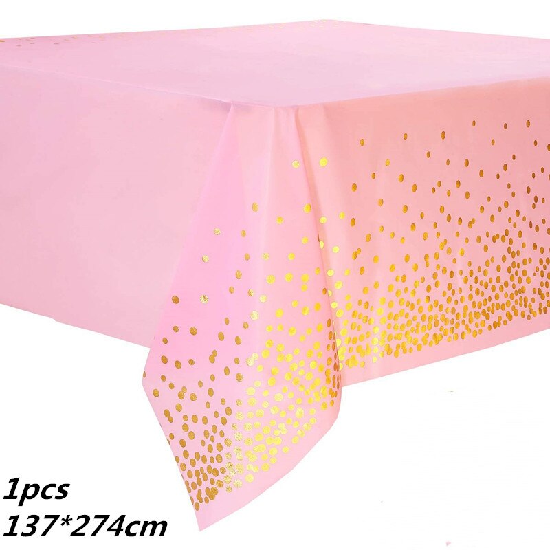 Bộ Dụng Cụ Bàn Ăn Và Cốc Giấy Dùng Một Lần 137*274cm Trang Trí Tiệc Sinh Nhật Cho Bé