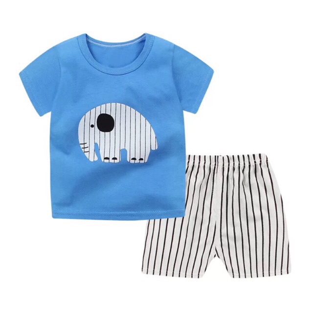 Bộ cotton xuất Hàn cho bé trai và bé gái