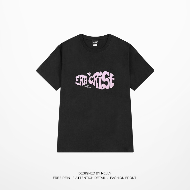 Áo thun Nelly ngắn tay in hình "ERORIST" áo phông