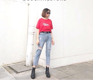 Quần jean baggy rách siêu chất (gạt xem ảnh thật)