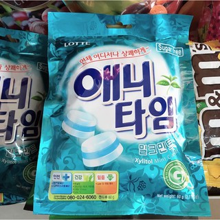Kẹo bạc hà Anytime lotte Hàn Quốc 60g