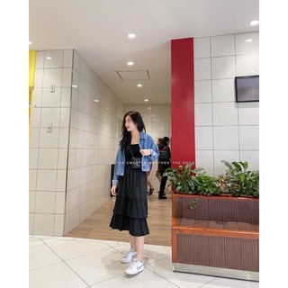 Chân váy xếp tầng đuôi cá
