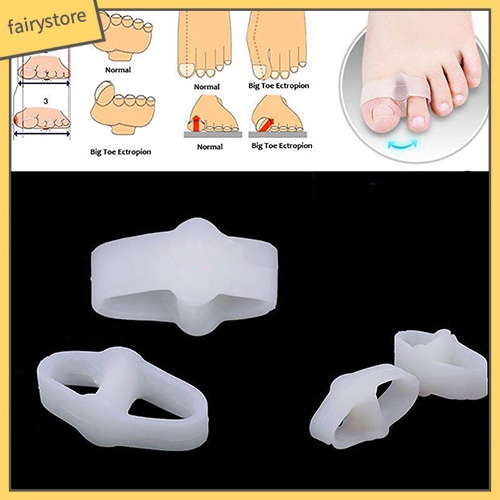 2 dụng cụ tách ngón chân chỉnh hình bằng silicon mềm