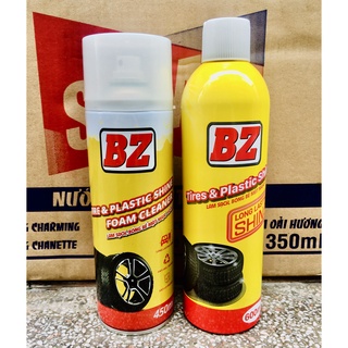 CHAI XỊT PHỤC HỒI NHỰA XE, LÀM BÓNG VỎ LỐP XE BZ NHƯ MỚI 450ml -  600ml