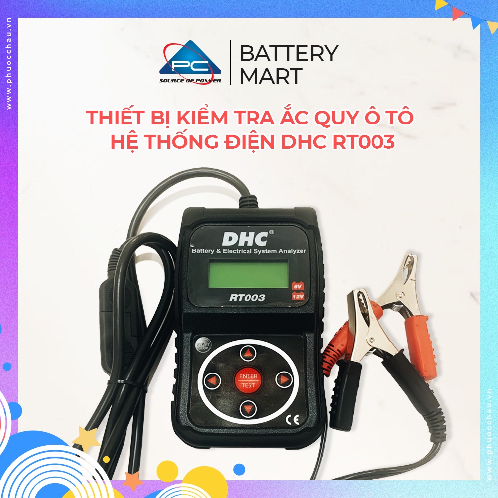 Thiết Bị Kiểm Tra Ắc Quy Ô TÔ và Hệ Thống Điện DHC RT003