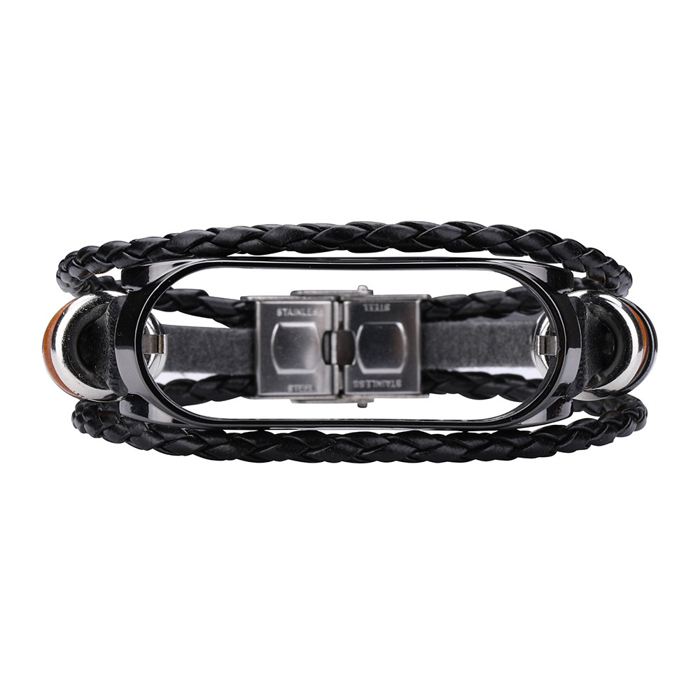 Dây Đeo Bằng Da Phong Cách Retro Cho Mi Band 7 / 6 / 5 / 4 NFC Xiaomi Mi Band 3 4