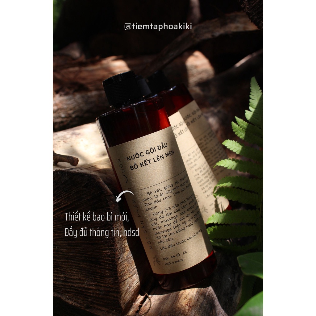 Nước gội 100% tự nhiên - bồ kết lên men